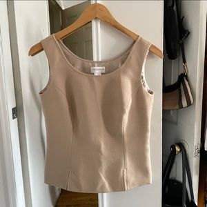 Liz Claiborne Tan Suit Sleeveless Top
